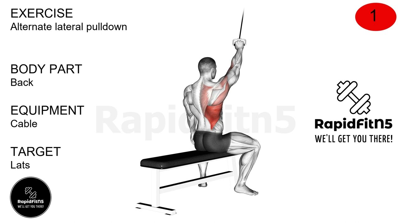 Build Upper Body Strength with Alternate Lateral Pulldown Exercise